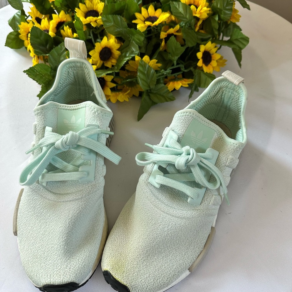 adidas Mint-Teal Knit Casual Sneakers